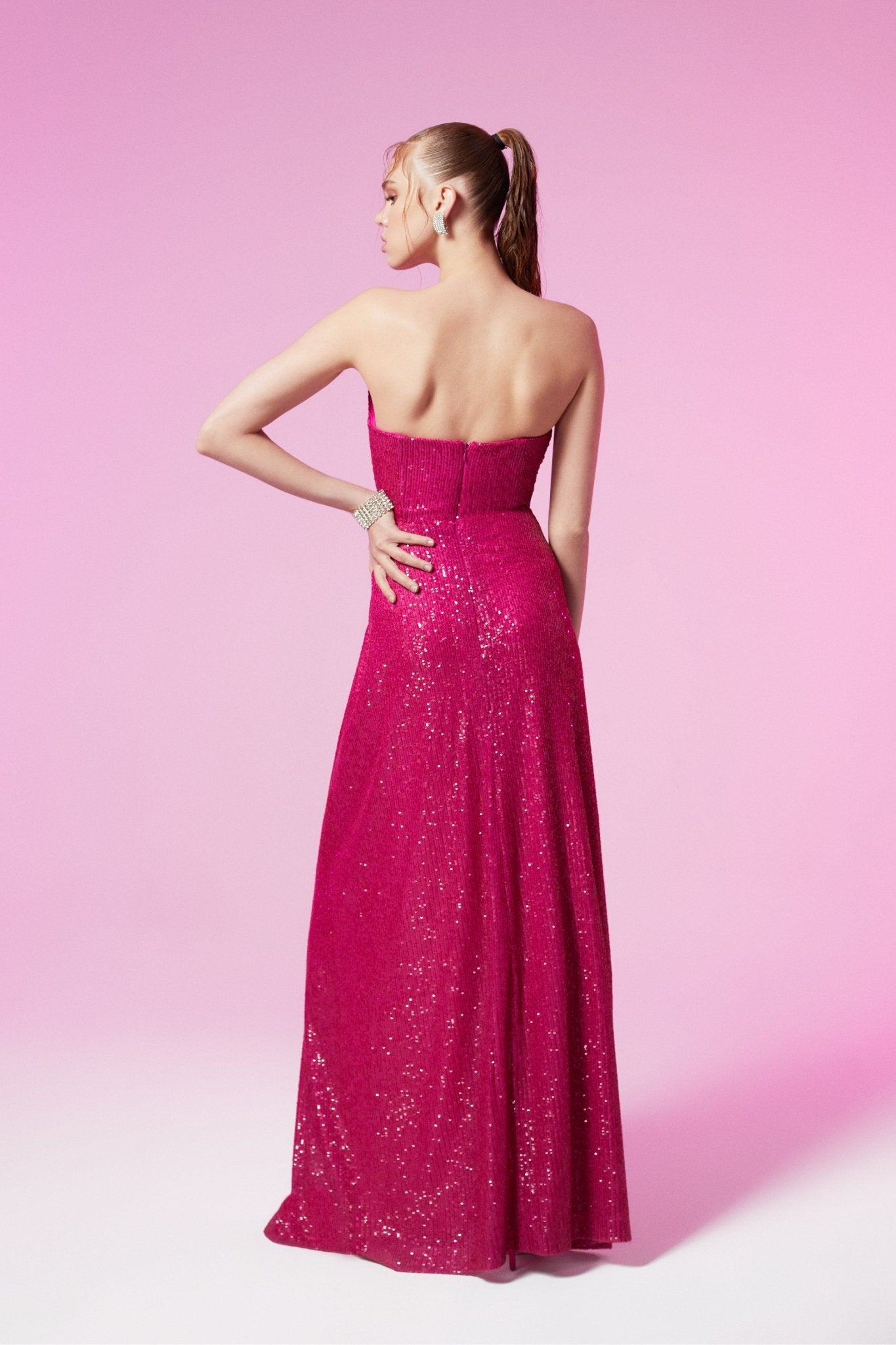 Luna Dress - ALBOUSHIYA - district 5 - dubai - riyadh - abaya - dresses - designers - evening wear - luxury - elegance - craftsmanship - gowns - cocktail dresses - collections - georges