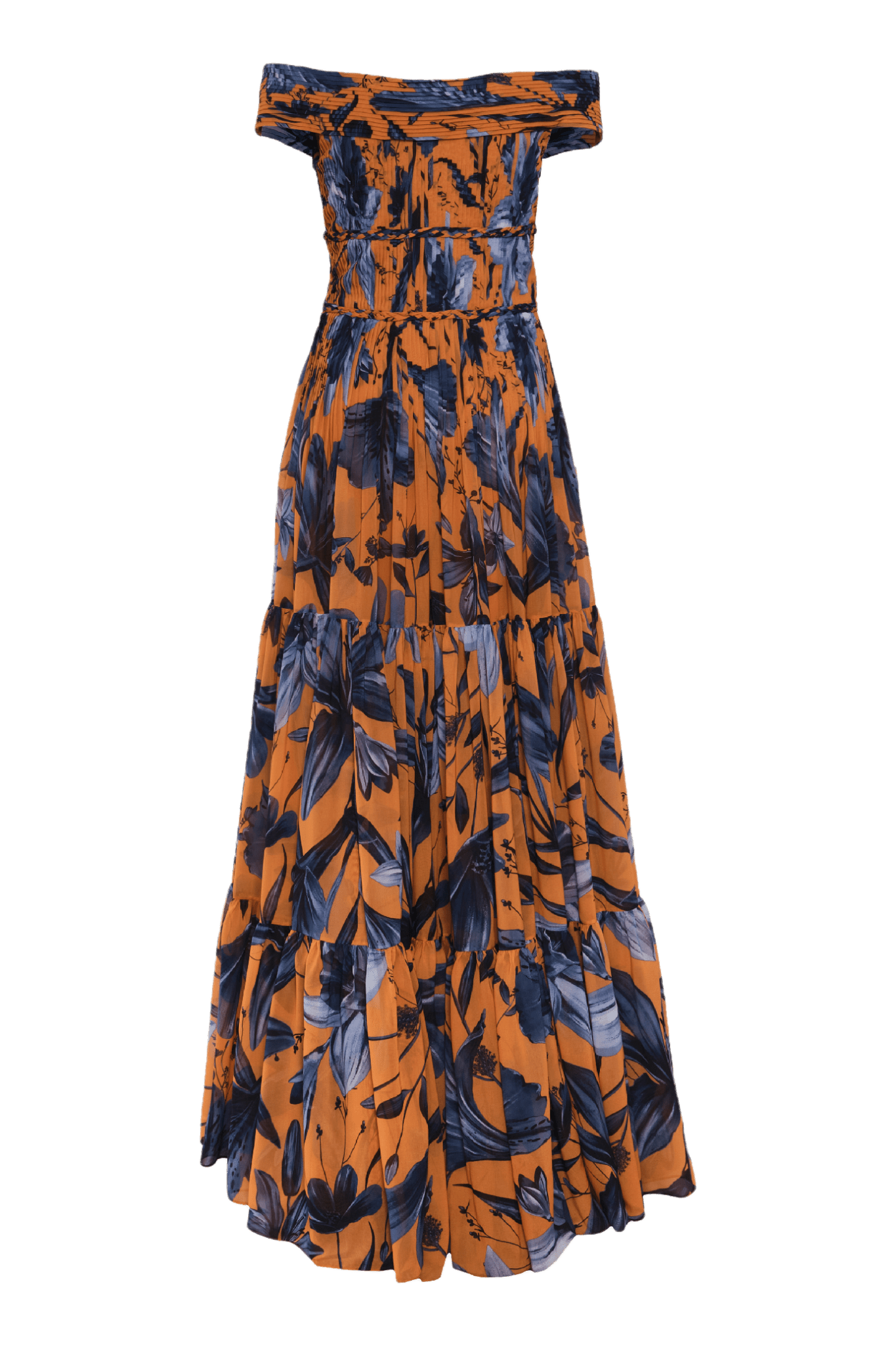 Magdalena Pleated Chiffon Maxi Dress - ALBOUSHIYA - district 5 - dubai - riyadh - abaya - dresses - designers - evening wear - luxury - elegance - craftsmanship - gowns - cocktail dresses - collections - georges