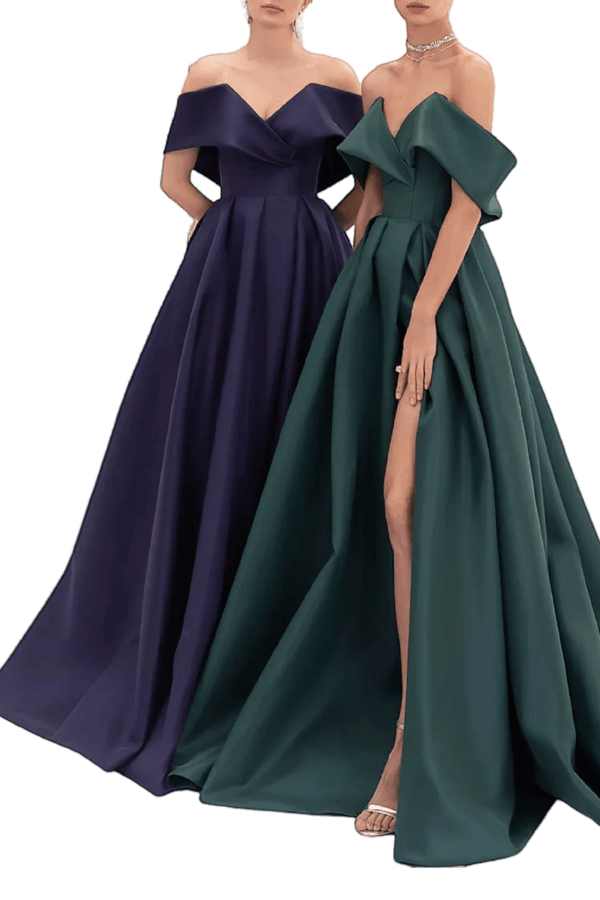 Off Shoulder Ball Gown - ALBOUSHIYA - district 5 - dubai - riyadh - abaya - dresses - designers - evening wear - luxury - elegance - craftsmanship - gowns - cocktail dresses - collections - georges