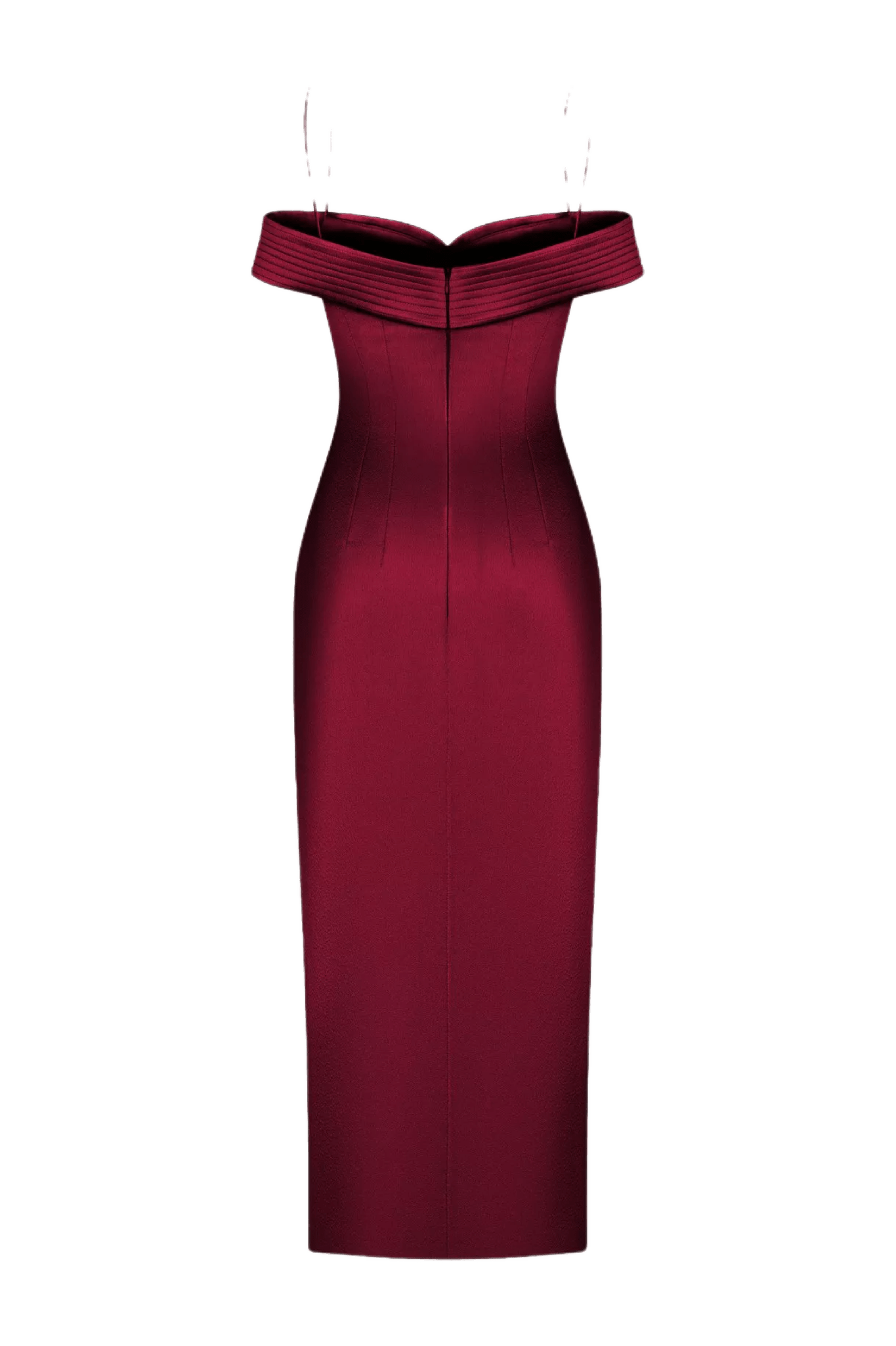 Off Shoulder Sleeveless Midi Dress - ALBOUSHIYA - district 5 - dubai - riyadh - abaya - dresses - designers - evening wear - luxury - elegance - craftsmanship - gowns - cocktail dresses - collections - georges