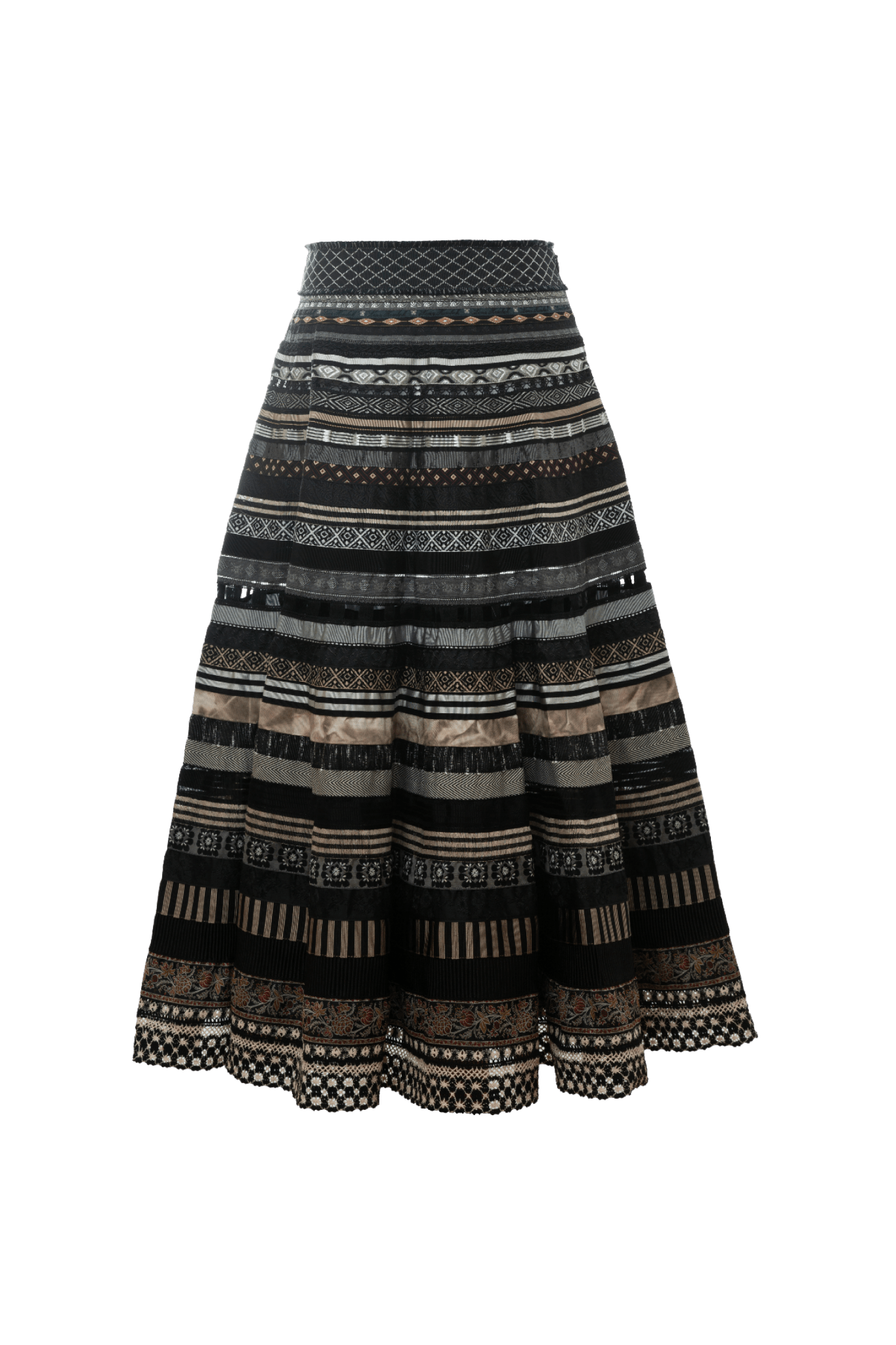 Opulence Ribbon Skirt in Espresso - ALBOUSHIYA - district 5 - dubai - riyadh - abaya - dresses - designers - evening wear - luxury - elegance - craftsmanship - gowns - cocktail dresses - collections - georges