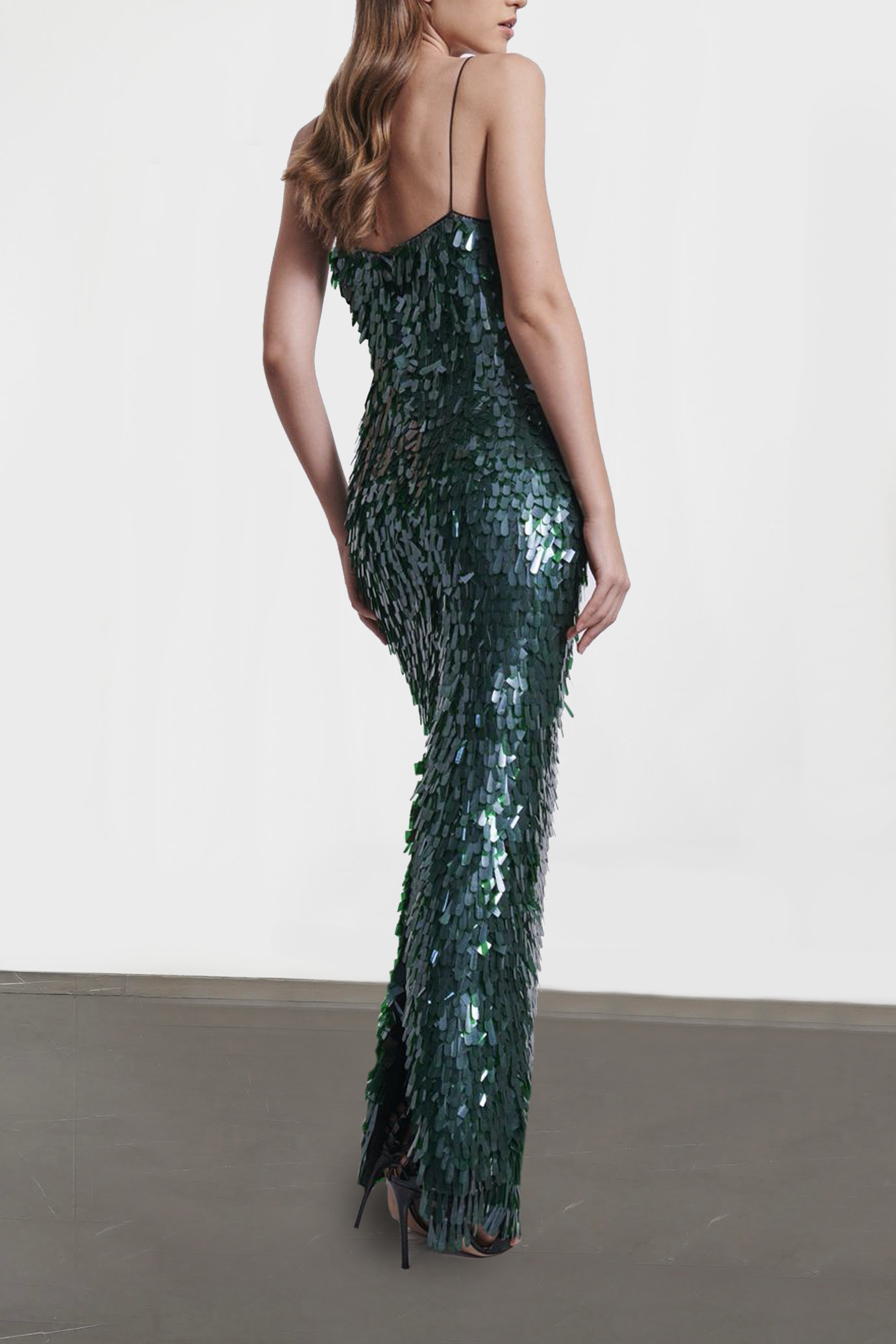 Tayah Paillette-Embellished Gown