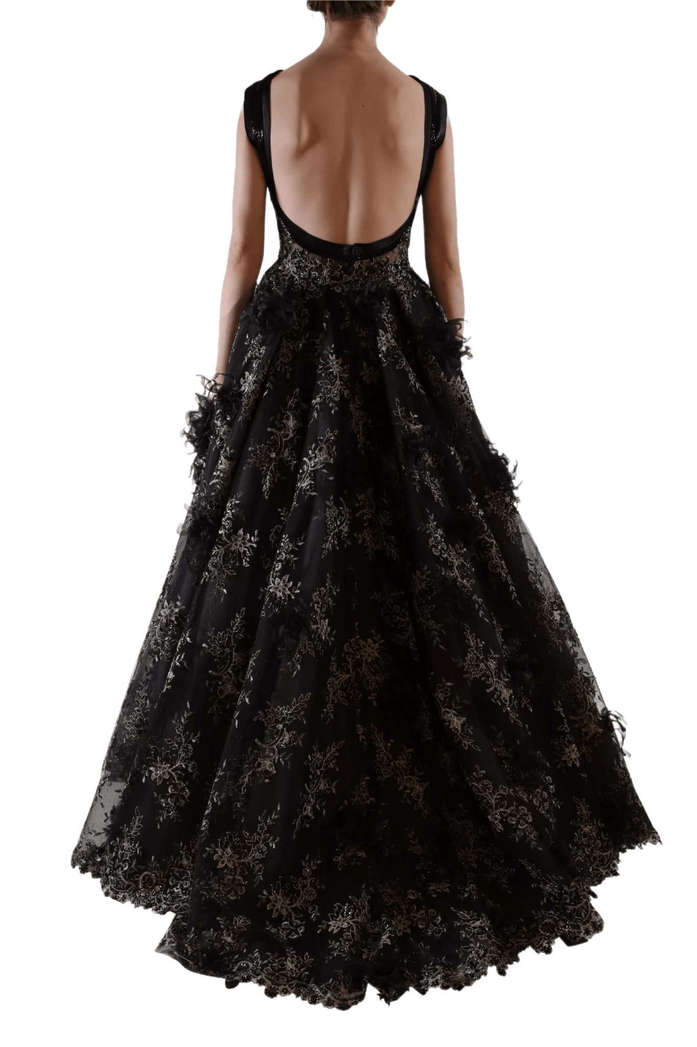 Scoop Back Ball Gown - ALBOUSHIYA - district 5 - dubai - riyadh - abaya - dresses - designers - evening wear - luxury - elegance - craftsmanship - gowns - cocktail dresses - collections - georges