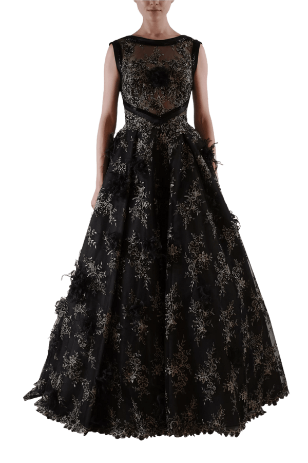 Scoop Back Ball Gown - ALBOUSHIYA - district 5 - dubai - riyadh - abaya - dresses - designers - evening wear - luxury - elegance - craftsmanship - gowns - cocktail dresses - collections - georges