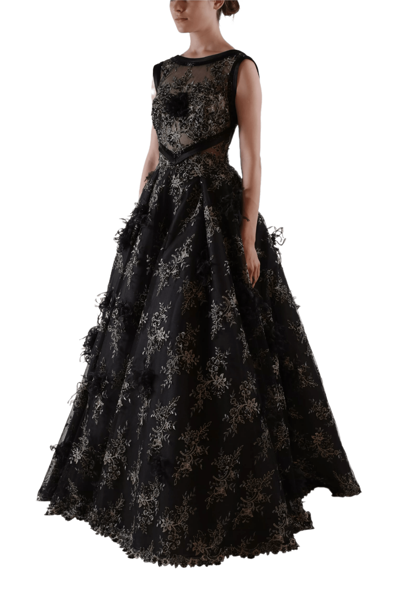 Scoop Back Ball Gown - ALBOUSHIYA - district 5 - dubai - riyadh - abaya - dresses - designers - evening wear - luxury - elegance - craftsmanship - gowns - cocktail dresses - collections - georges