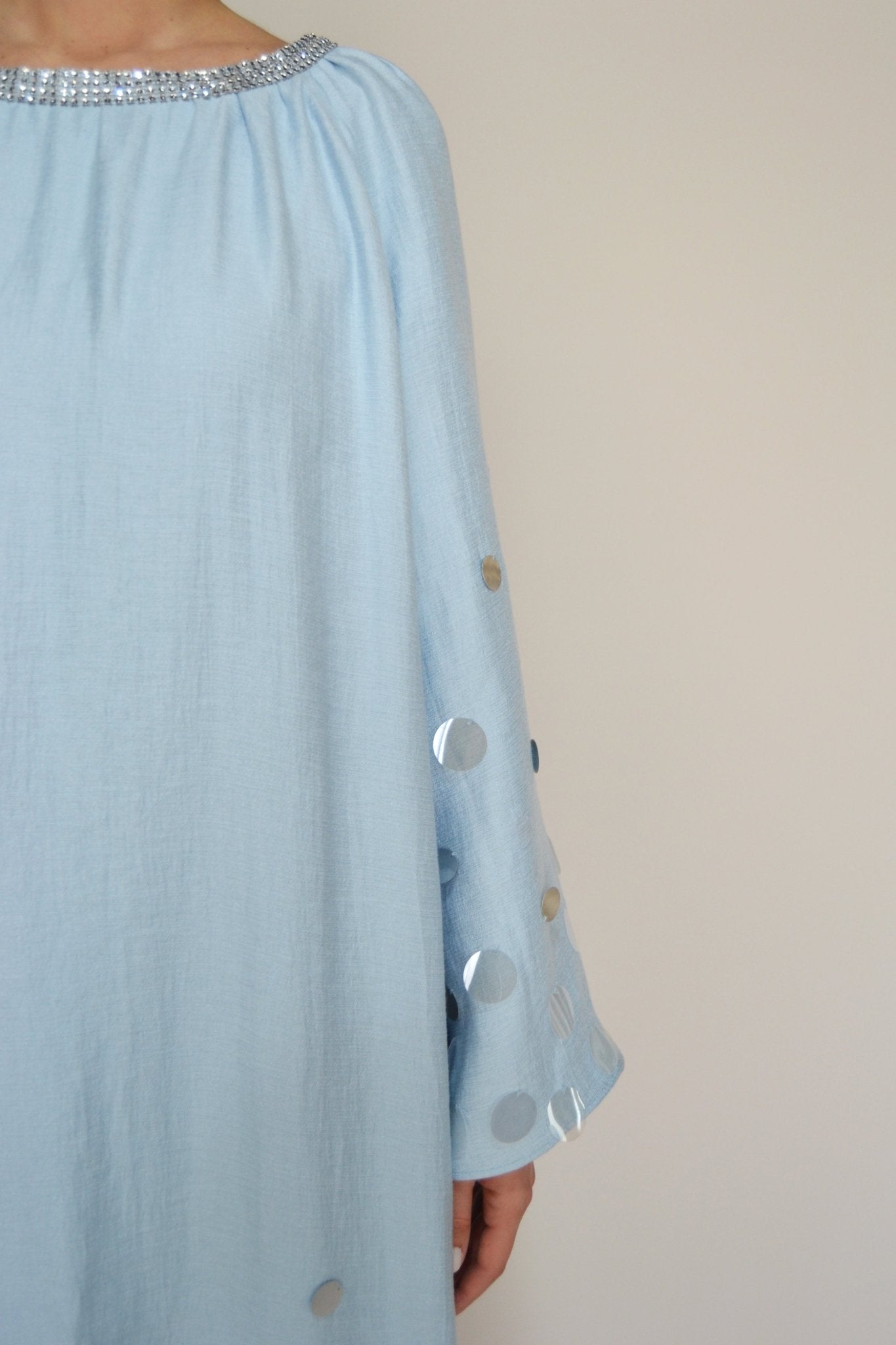 Silk Cotton Caftan - ALBOUSHIYA - district 5 - dubai - riyadh - abaya - dresses - designers - evening wear - luxury - elegance - craftsmanship - gowns - cocktail dresses - collections - georges