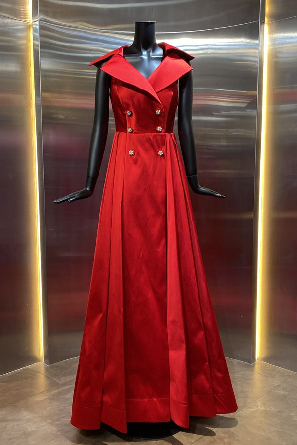 Sleeveless Taffeta Shirt Dress - ALBOUSHIYA - district 5 - dubai - riyadh - abaya - dresses - designers - evening wear - luxury - elegance - craftsmanship - gowns - cocktail dresses - collections - georges