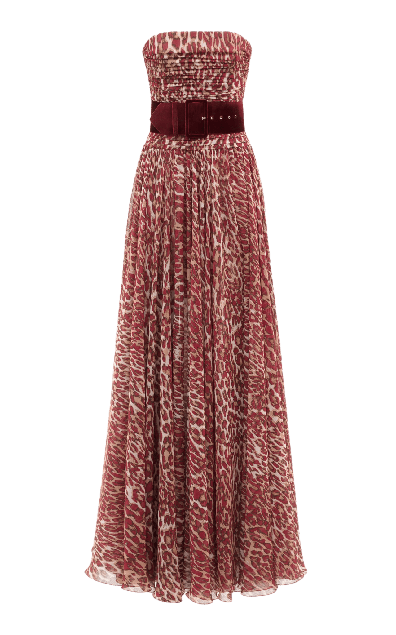 Strapless Leopard Corset Gown - ALBOUSHIYA - district 5 - dubai - riyadh - abaya - dresses - designers - evening wear - luxury - elegance - craftsmanship - gowns - cocktail dresses - collections - georges