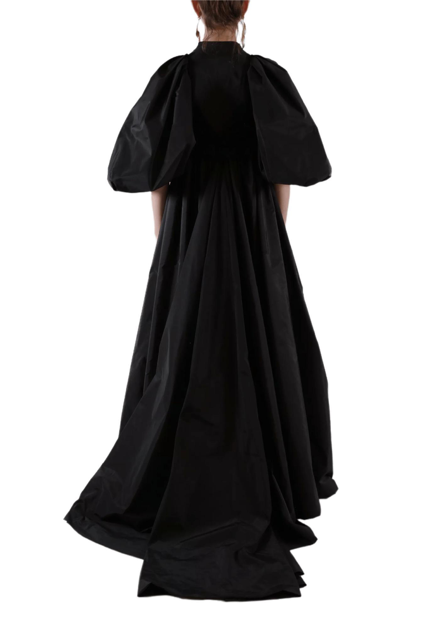 Taffeta Cape - ALBOUSHIYA - district 5 - dubai - riyadh - abaya - dresses - designers - evening wear - luxury - elegance - craftsmanship - gowns - cocktail dresses - collections - georges