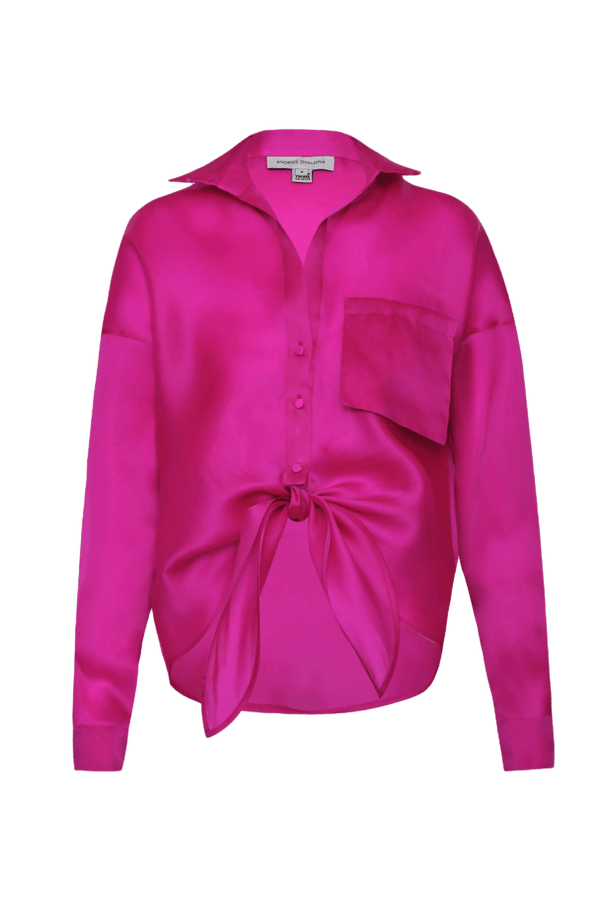 Temara Silk Blouse - ALBOUSHIYA - district 5 - dubai - riyadh - abaya - dresses - designers - evening wear - luxury - elegance - craftsmanship - gowns - cocktail dresses - collections - georges