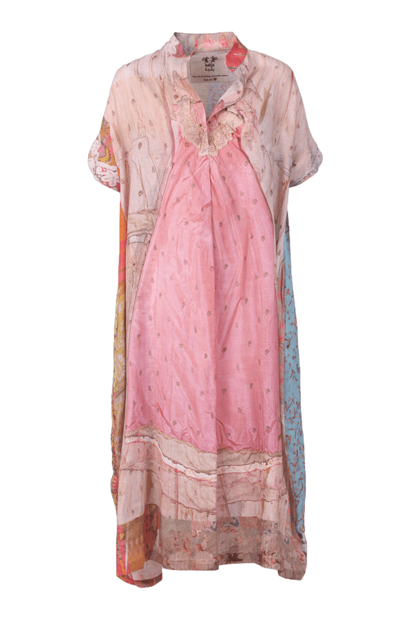 Tent Dress in Bonbon Print - ALBOUSHIYA - district 5 - dubai - riyadh - abaya - dresses - designers - evening wear - luxury - elegance - craftsmanship - gowns - cocktail dresses - collections - georges