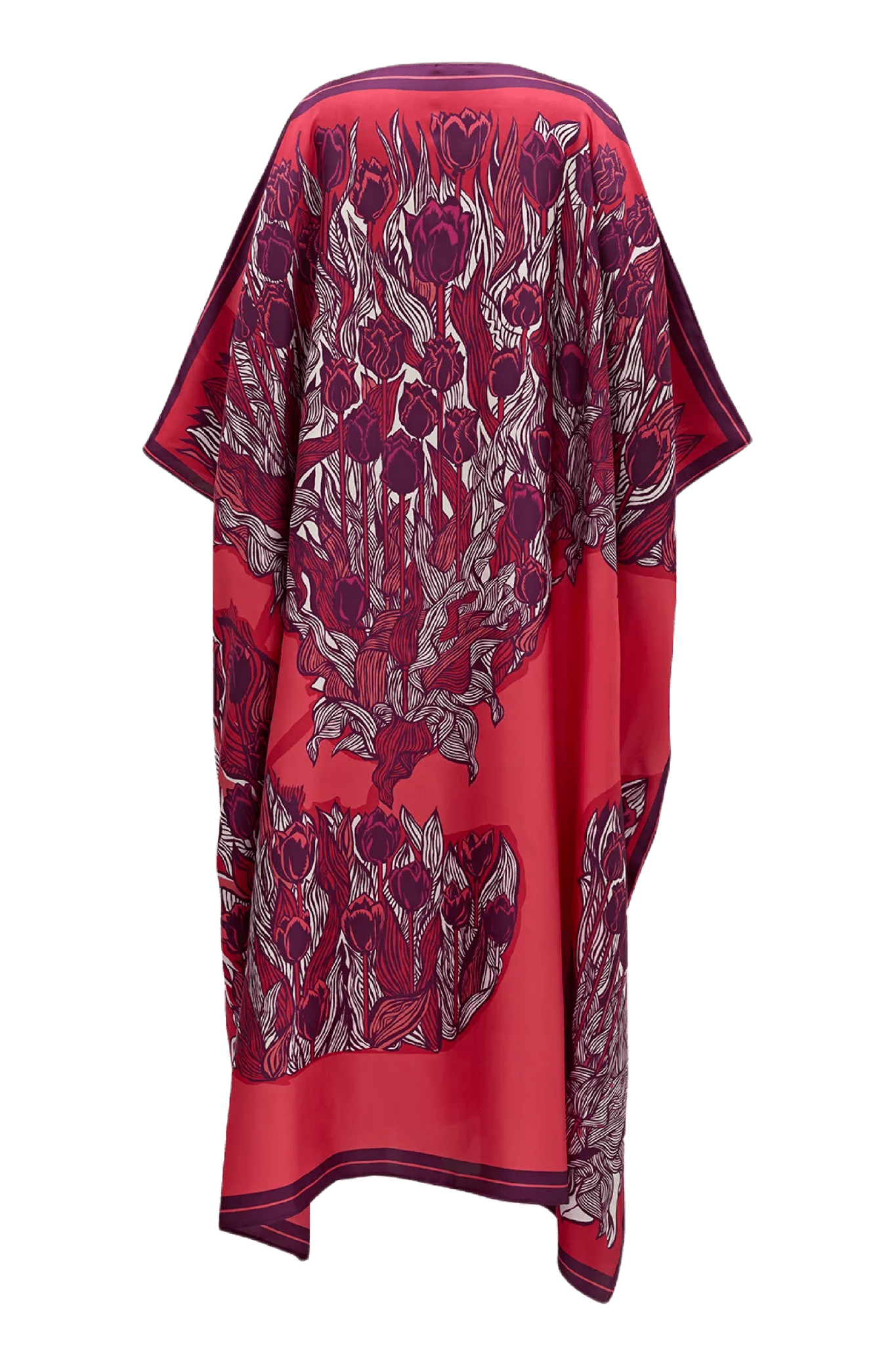 Tulips Caftan in Fuchsia - ALBOUSHIYA - district 5 - dubai - riyadh - abaya - dresses - designers - evening wear - luxury - elegance - craftsmanship - gowns - cocktail dresses - collections - georges