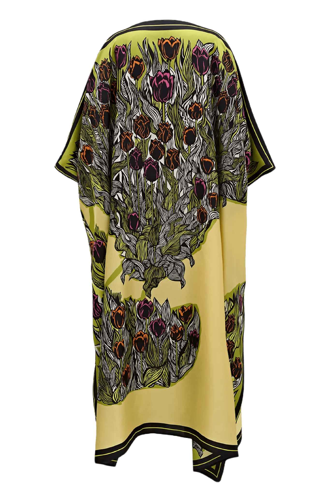 Tulips Caftan in Yellow - ALBOUSHIYA - district 5 - dubai - riyadh - abaya - dresses - designers - evening wear - luxury - elegance - craftsmanship - gowns - cocktail dresses - collections - georges